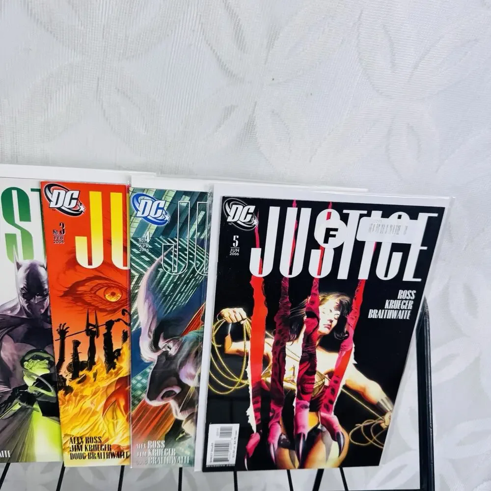 Justice 1-12‎ & #1 Villains Cover Lot Alex Ross DC Comics
